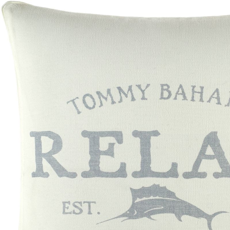 18&#34;x18&#34; Square Decorative Throw Pillow Gray - Tommy Bahama, 6 of 7