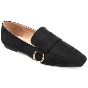 Journee Collection Womens Benntly Slip On Square Toe Loafer Flats - 1 of 4