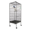 Bird cage,with rolling frame,plastic feeder,slide out tray, steel cage,antique gray,for parrots,parakeets,pigeons and love birds - 2 of 4