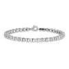 Black Bow Jewelry Classic Illusion Diamond Tennis Bracelet in Sterling Silver - 7 Inch - 3 of 4