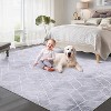 Area Rug - Modern Non-Slip Low Pile Stain Resistant Carpet, Soft Checkered Indoor Rug for Living Room Bedroom Dining Room - 4 of 4