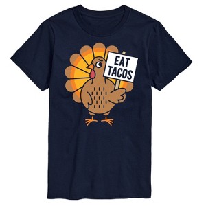 Men's - Instant Message - Eat Tacos Turkey Short Sleeve Graphic T-Shirt - 1 of 4