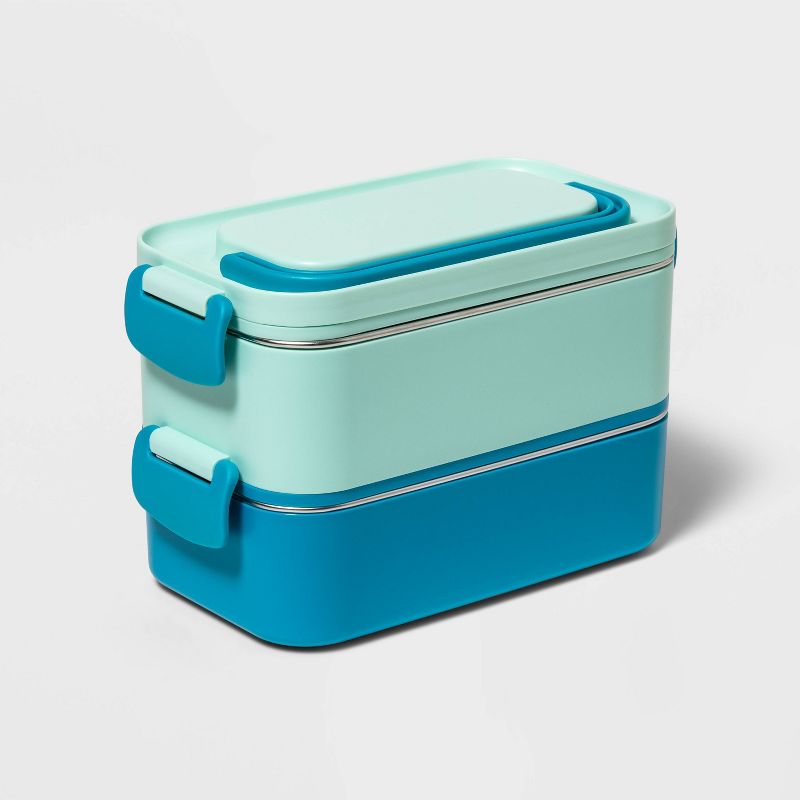 Stainless Steel Bento Box Teal - Sun Squad&#8482;, 2 of 4