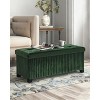 Itopfox Storage Ottoman Bench, Foldable Velvet Foot Rest Stool with Legs, End of Bed Bench, Multi-functional Storage Chest for Living Room, Bedroom - 2 of 4