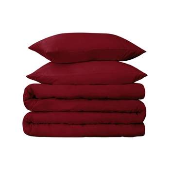 530 Thread Count Solid Deep Pocket Cotton Luxury Premium Duvet Cover Set with Pillow Shams by Blue Nile Mills