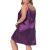 Agnes Orinda Women's Plus Size Lace Spaghetti Lounge Nightgowns - 4 of 4