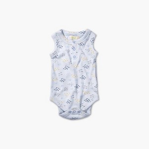Gender Neutral Sardine Waffle Tank Body Suit - Sapling Organic - 1 of 2