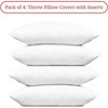 Covers&All Throw Pillow Inserts, Durable Soft 65 GSM Non-Woven Fabric with 15D Silicon Fiber Filling - 2 of 4