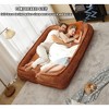 SKRAN Extra Large Human Dog Bed,Lazy Couch Giant Bean Bag Lounge Chair,Comfy Tatami With Adjustable Backrests And 2 Pillows Fits You & Pets - 3 of 4
