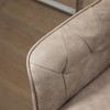 NicBex Adjustable Office Chair Modern Tufted Microfiber Computer Chair with 5 Casters and Fixed Padded Arms for Office, Study, Living Room - 3 of 4