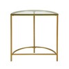 Carolina Living Fenice Demilune Console Table - Gold - 4 of 4