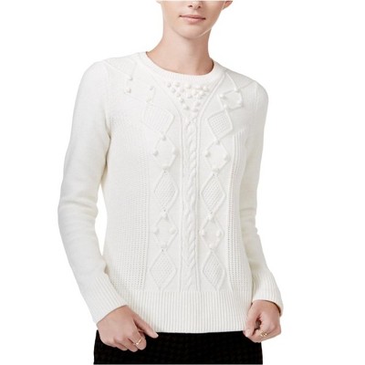maison Jules Womens Popcorn Knit Sweater