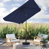 Hyleory 6.5 x 10/ 8x 10 ft Rectangular Patio Market Umbrellas for Outdoor, Large Outdoor Patio Umbrellas with Sturdy Ribs for Market, Garden, Pool - 2 of 4