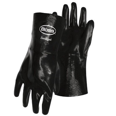 Gorilla Grip One Size Fits All Nylon Tac Black Dipped Gloves : Target