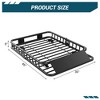 Universal Roof Rack Carrier Basket, 200 Lbs Capacity Car Cargo Rack with Extension Luggage Holder Basket for SUVs, Trucks, Vehicles - 2 of 4