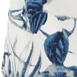 blue white floral
