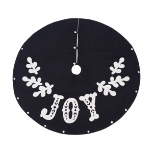 carol & frank Nordic Joy Onyx Tree skirt - 1 of 3