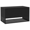 Cushion Box Black PE Rattan, Powder-Coated Steel, Polyester vidaXL - 2 of 4