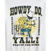 Seven Times Six SpongeBob Squarepants Shirt Mens Howdy Do Best Of The West Graphic Tee White - 2 of 4