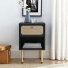 Modway Chaucer Nightstand, Black - 2 of 4