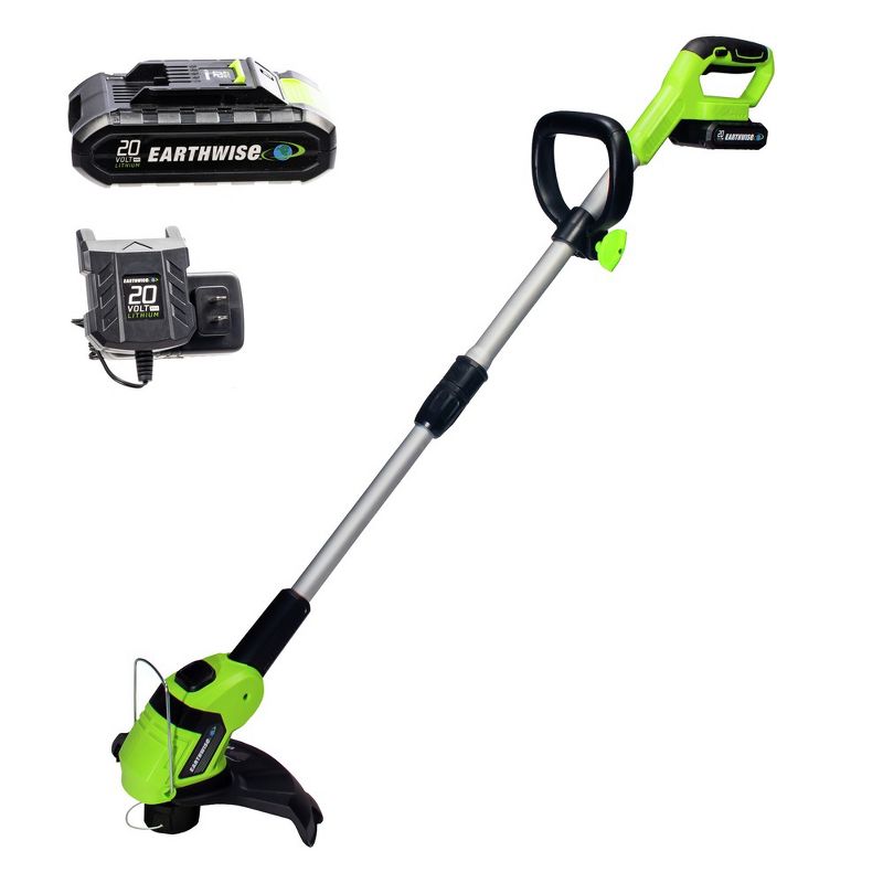 Earthwise LST02010 20V Lithium-Ion 10 in. Cordless String Trimmer Kit (2 Ah), 1 of 6