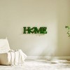 PAGED Eco-Friendly Preserved Moss Metal Wall Art, Wrought Iron Frame Wall Decor, Dynamic Letter Arrangement Framed Wall Art for Living Room - 2 of 4