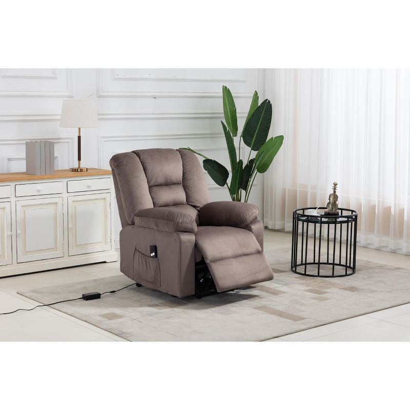 Electric Lift Elderly Recliner with Heavy Duty Safety Motion Tilt Mechanism - ModernLuxe, 4 of 13