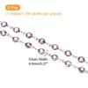 Unique Bargains Brass Bulk Smooth Decoration Rhinestone Chain for Jewelry Making DIY - 3 of 4