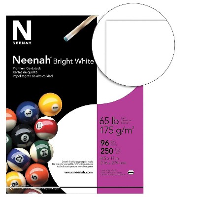 Neenah Paper Neenah Cardstock Paper 65 lbs 8.5" x 11" (US letter) Bright White 496791