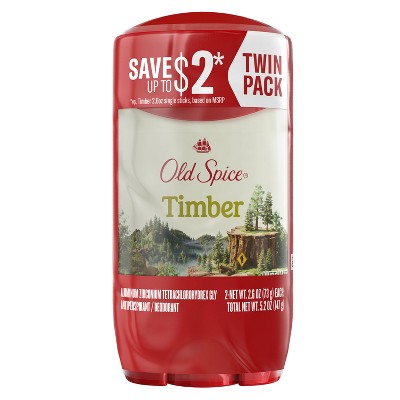 Old Spice Men's Timber with Sandalwood Antiperspirant Deodorant - 2.6oz