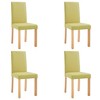 vidaXL Dining Chairs 4 pcs Green Fabric - 2 of 4