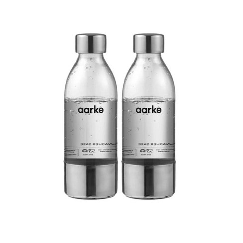 aarke Extra PET Stainless Steel bottle (for use Carbonator) (1L) 2-pack