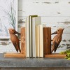 Pine Wood Woodpecker Bird Bookend (Set of 2) - 2 of 4
