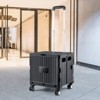VEVOR Foldable Utility Cart, 110 lbs Load Capacity, Folding Portable Rolling Crate Handcart with Heavy Duty Telescoping Handle and 4 Rotate Wheels - 2 of 4