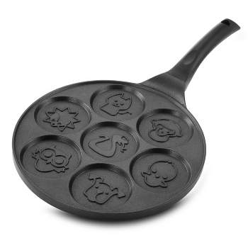 Cucina Pro Fairy Friends Mini Pancake Pan - Make 7 Unique Flapjacks - Nonstick Griddle for Breakfast Magic & Easy Cleanup