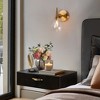 LNC Cymerlarity 5-in 1-Lights Polished Gold   with Textured Glass Bell Modern/Contemporary Wall Lights - 4 of 4