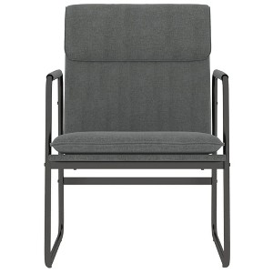 vidaXL Lounge Chair Dark Gray 21.7"x25.2"x31.5" Fabric - Dark Gray - 1 of 4