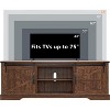 SinCiDo TV Stand for 75 Inch TV with Sliding Barn Door, Farmhouse Entertainment Center Rustic Wood Media Console Cabinet - 2 of 4