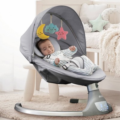 Photo 1 of JOOL BABY PRODUCTS Nova Motorized Portable Baby Swing for Infants - Bluetooth Music Speaker with 10 Preset Lullabies - Gray