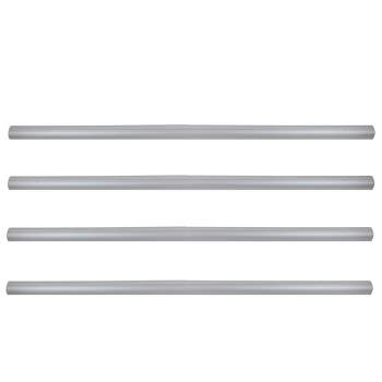 Pool Central Aluminum Tubes for In-Ground Pool Cover Reel System 4'' x 16' - Gray