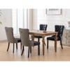 CENGHU Modern Velvet Upholstered Dining Chairs Set of 2, Kitchen Side Chairs with Wood Legs and Nailhead Trim, for Dining Room, Living Room - 4 of 4