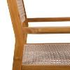 CAVINAS Dining Chairs Kitchen Chairs Set of 2 Woven Dining Chairs Teak Finish Rope chairs with Acacia wood frame for  Dining Room - 2 of 4