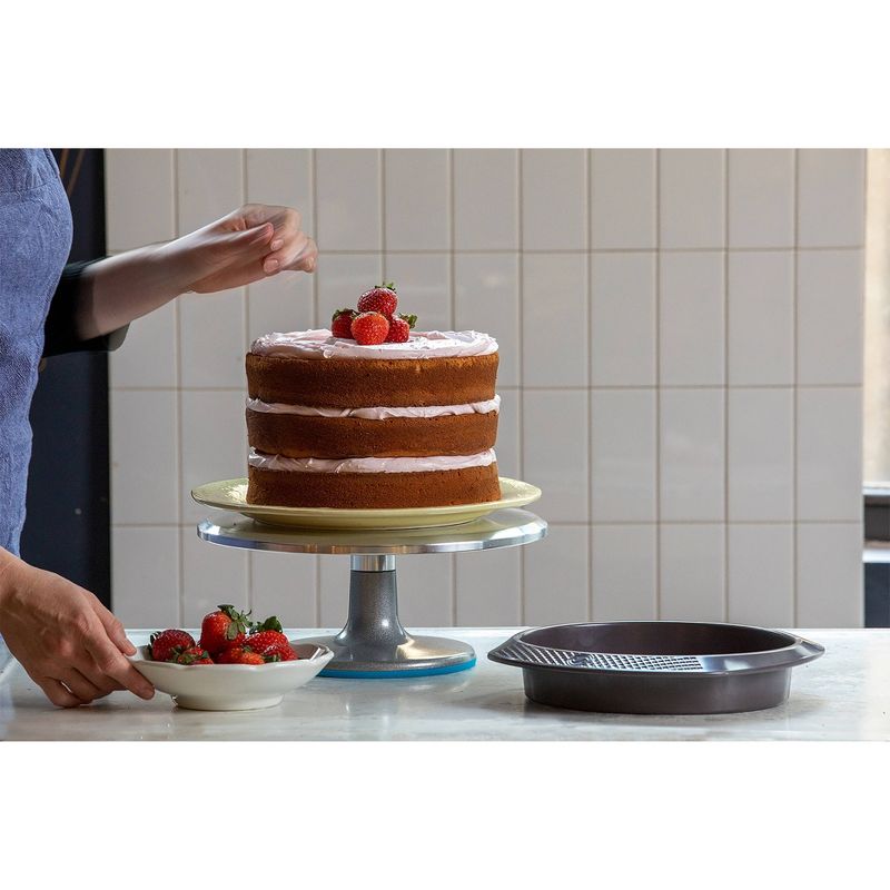 Saveur Selects Set of 2 Round Non-stick Carbon Steel Cake Pans: 11.4&#34;x10&#34;Wx2&#34;H&#34;, 4 of 5