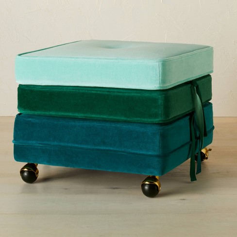 Lollipouf Teal & Green Pouf