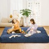 Convertible Bean Bag Chair Bed, Giant Corduroy Beanbag for Adults, Transforms from Chair to Mattress, Large Floor Sofa with Washable Cover - 2 of 4