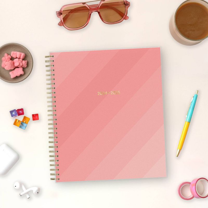Color Me Courtney for Blue Sky 2024-25 Weekly/Monthly Planner 10&#34;x8&#34; Frosted PP Stepped Pink, 3 of 13