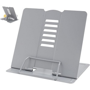 Metal Book Stand Adjustable Book Holder for Reading, Sturdy & Durable for Cookbooks, Textbooks, Magazines on Counter - 1 of 4