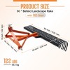 AMERLIFE Behind Landscape Rake for Tractor - 4 of 4