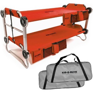 Disc-O-Bed Youth Double Cot Kid-O-Bunk, Modular for Bunk Beds, Dual Cots, or Bench with 2 Carry Bags - 1 of 4