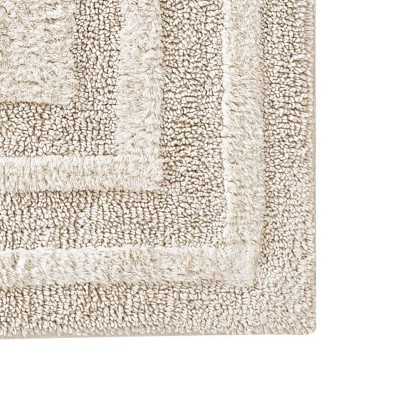 Logan Light Beige Cotton Bath Runner Rug